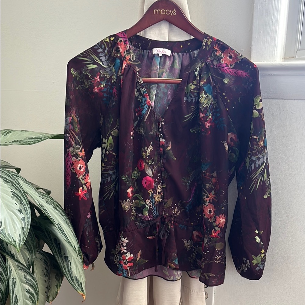 Floral Women's Top - Purple